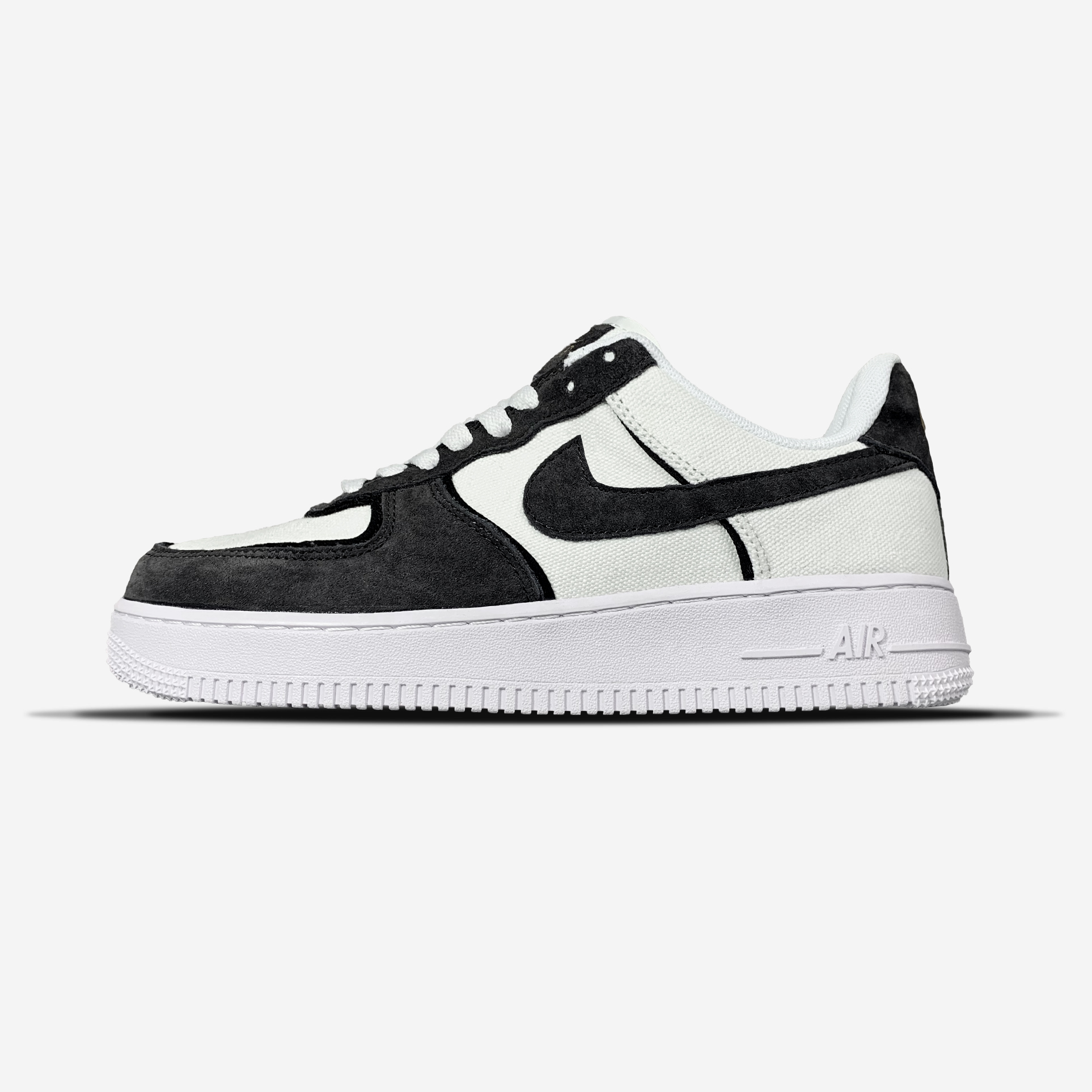 Nike Air Force 1- Custom Black White - Teemosneaker