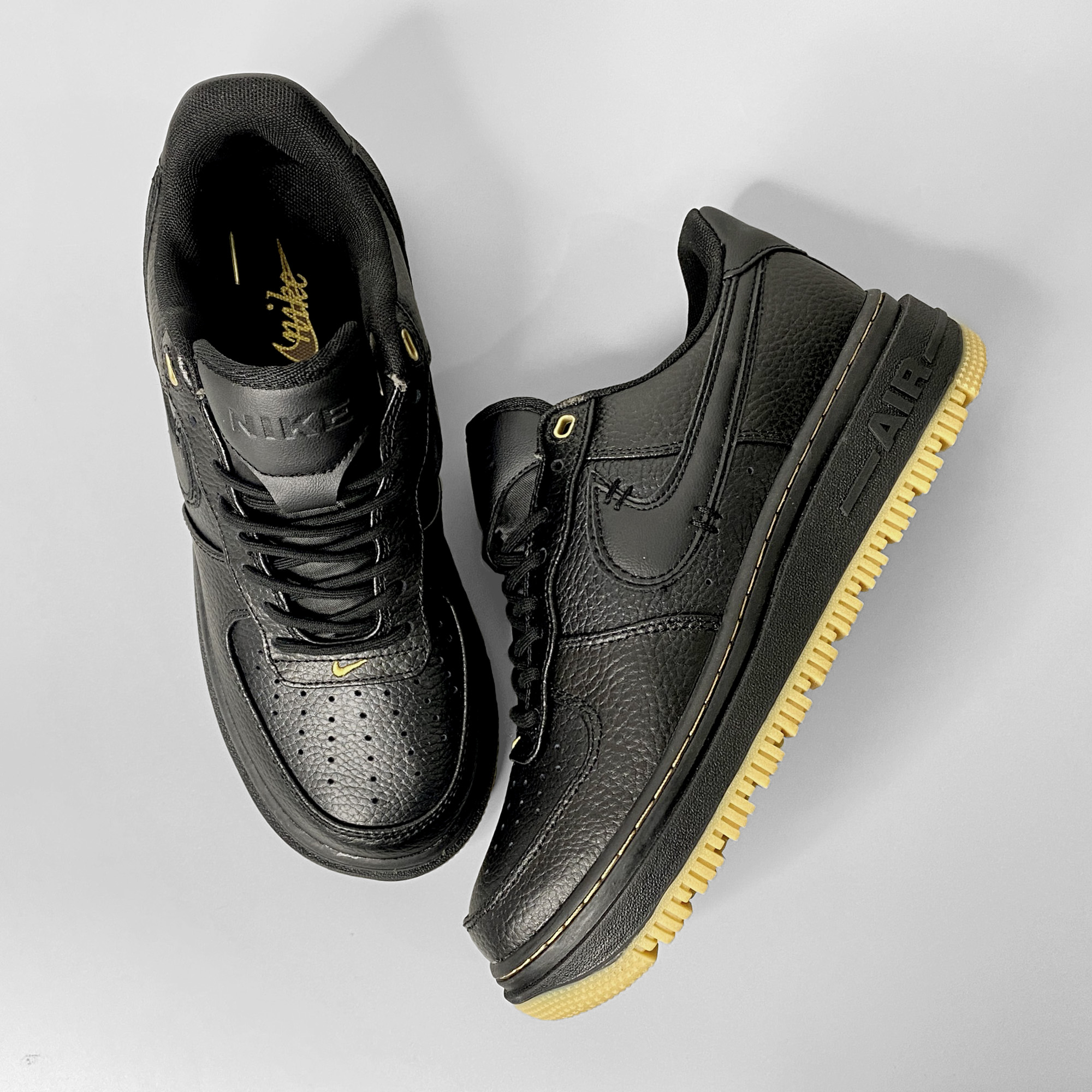 Nike Air Force 1 Luxe Low Black - Bucktan - Gum Yellow - Teemosneaker