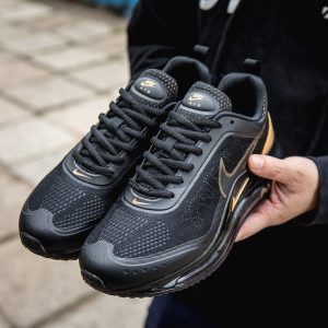 Nike Air Max 720 Flyknit Black Yellow - Teemosneaker